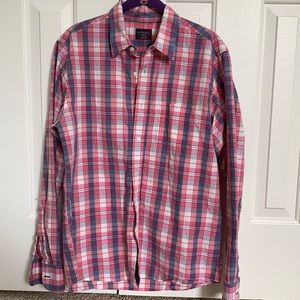 Men’s pink and blue UNTUCKit long sleeve shirt size medium slim fit